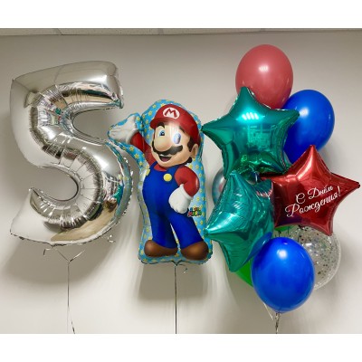 1280, Набор "Днюшка с Супер Марио", 04-171, 3 550.00 р., День рождения, , Для детей