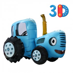 Фигура  3Д Синий Трактор AIR 