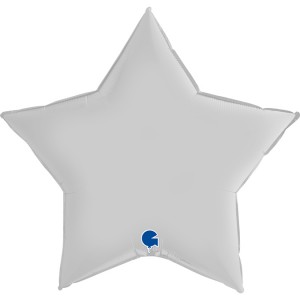 Звезда Гигант белый сатин 91 см