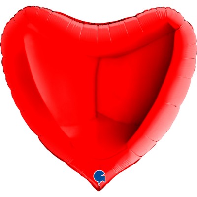1581, Сердце Гигант красный 91 см, 36008R, 1 200.00 р., Фольга звезды, сердца, круги без  РИСУНКа, , Фольга  Звезды, Сердца,  Круги БЕЗ рисунка