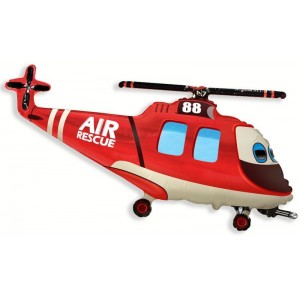 Фигура Вертолет Спасатель красный