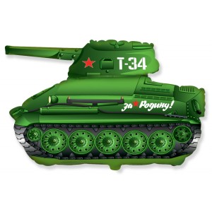 Фигура Танк Т-34 фольга